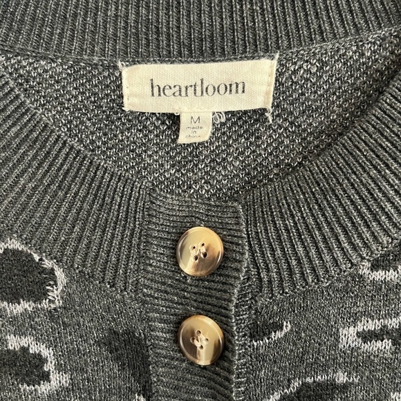 Heartloom Natalia Leopard Print Jacquard Sweater - Picture 3 of 5